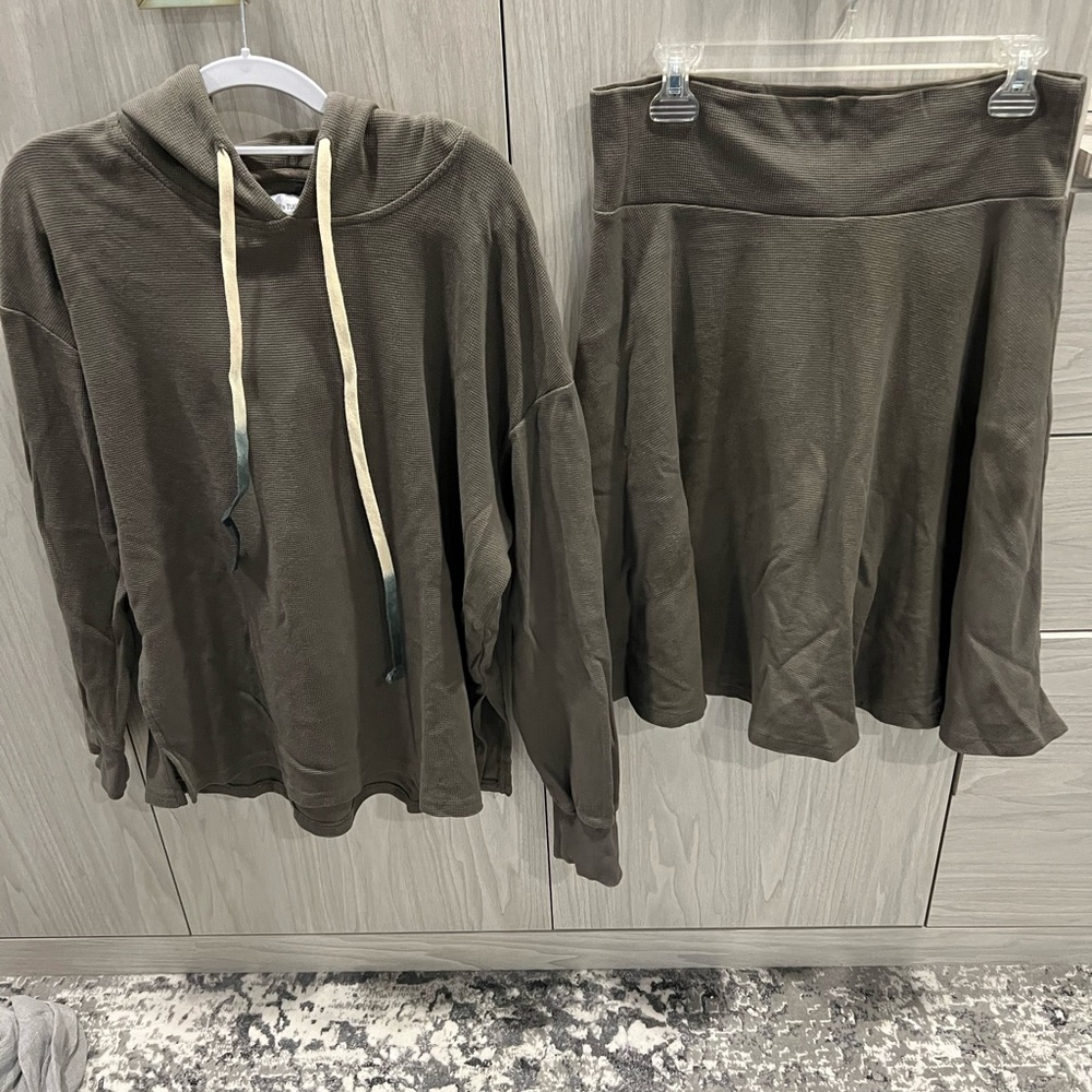 Olive and Tuesday Olive Green Waffle Set
